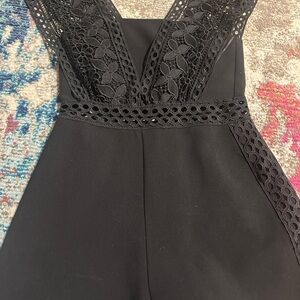 Black play suit perfect for a night out or a fancy dinner